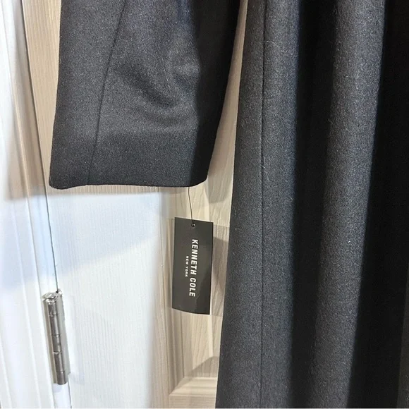 Kenneth Cole Women's Belted Wool Blend Wrap Coat Size 12 - Picture 6 of 13